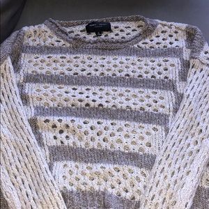 Cropped fall sweater